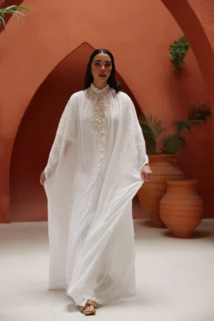 Lulu embellished modest dress detail by Kandé